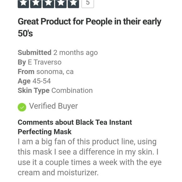 FRESH Black Tea Instant Perfecting Mask NEW MSRP $98 100ml 3.3 Oz - Picture 14 of 15